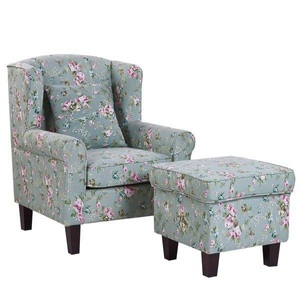 Beliani, Sessel Aus Baumwolle Retro Hamar Unisex ONE SIZE, Beliani - Ohrensessel aus Polyester Retro HAMAR, One Size, Grün
