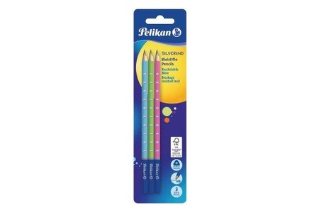 Pelikan, Pelikan Bleistift Silverino HB, Dreikant, Pelikan Bleistift Silverino, 811149, (3 Farben)