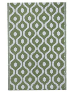 Beliani, Beliani Outdoor Teppich grün 120 x 180 cm zweiteilig PUNE, Beliani - Teppich aus Polypropylen Klassisch PUNE, 180cm, Waldgrün
