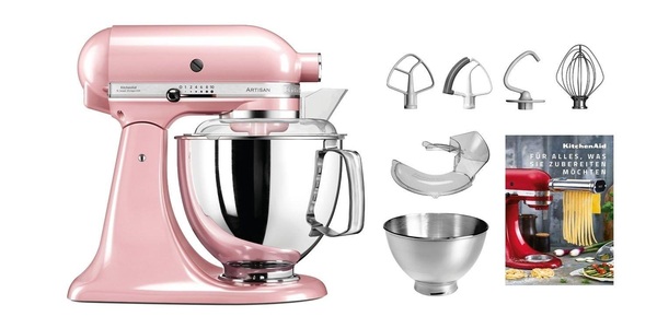 KITCHENAID, Kitchenaid Artisan KSM200 Küchenmaschine Swiss Edition pink, Kitchenaid Artisan KSM200 Küchenmaschine Swiss Edition pink