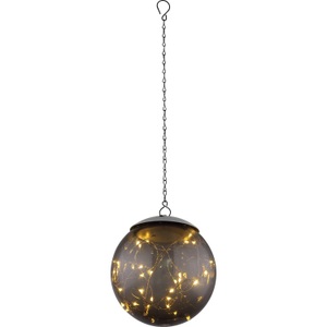 mutoni light, Solarleuchte Kunststoff schwarz 20xLED, Solarleuchte Kunststoff schwarz 20xLED