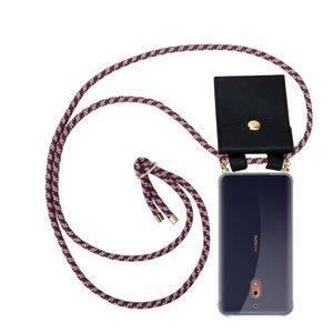 Cadorabo, Handy Kette für Nokia 2,1 Silikon mit Gold Ringen, 