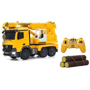 Jamara, Jamara Schwerlastkran Mercedes Liebherr 1:20 RC Einsteiger Funktionsmodell Baufahrzeug, 