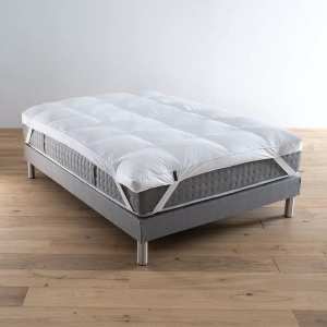LA REDOUTE INTERIEUR - PREMIUM, Wendbarer Matratzentopper mit Daunen/Federn Wendbarer Matratzentopper mit Daunen/Federn, 