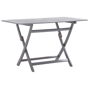 Diverse Hardware, Klappbarer Gartentisch 120 x 70 x 75 cm Massivholz Akazie, VidaXL - Esstisch holz, One Size, Grau