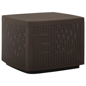 vidaXL, vidaXL Gartentisch Mokka 53x53x40 cm Kunststoff