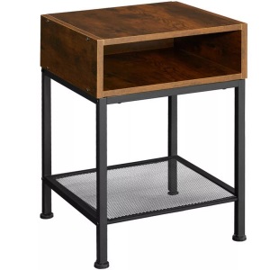 TecTake, Nachttisch Harlow 40,5x40,5x52,5cm Nachttisch Harlow 40,5x40,5x52,5cm, Tectake - Nachttisch Harlow 40,5x40,5x59cm, One Size, Braun Medium