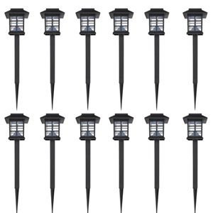 vidaXL, vidaXL Solarleuchte LED-Licht Set für den Außenbereich 12 Stück, vidaXL Solarleuchte LED-Licht Set für den Außenbereich 12 Stück