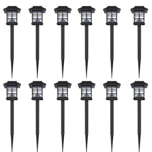 vidaXL, vidaXL Solarleuchte LED-Licht Set für den Außenbereich 12 Stück, vidaXL Solarleuchte LED-Licht Set für den Außenbereich 12 Stück