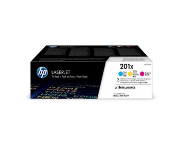 Hp, HP 201X Toner Tri-Pack Cf253Xm, Hewlett Packard Toner, blau/rot/gelb, No.201X, CF253XM, (2'300 Seiten)