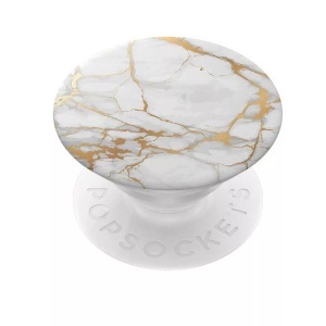 POPSOCKETS, POPSOCKETS Gold Lutz Marble - Handy Griff und Ständer (Mehrfarbig), POPSOCKETS - Gold Lutz Marble PopGrip Handy-Griff, Weiss
