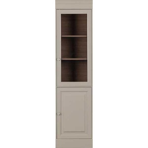 mutoni living, Vitrinenschrank Chow Kiefer Dakargrau FSC 54x215, Vitrinenschrank Chow Kiefer Dakargrau FSC 54x215