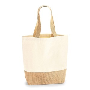Westford Mill, Einkaufsnetz Jute Base, Canvas Damen Beige ONE SIZE, Westford Mill - Einkaufsnetz Jute Base, Canvas, für Damen, Beige, One Size
