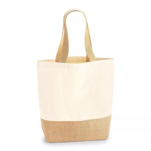Westford Mill, Einkaufsnetz Jute Base, Canvas Damen Beige ONE SIZE, Westford Mill - Einkaufsnetz Jute Base, Canvas, für Damen, Beige, One Size