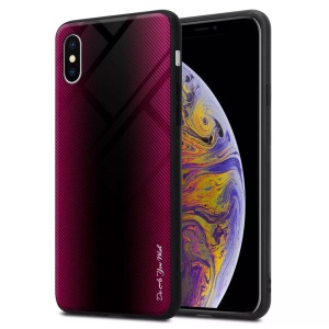 Cadorabo, Hülle für Apple iPhone XS MAX Streifen Optik, Cadorabo - Hülle für Apple iPhone XS MAX Streifen Optik, Pink
