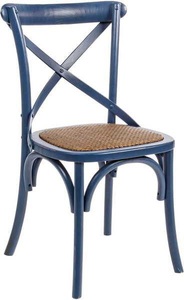 mutoni lifestyle, Holzstuhl Cross Blau, Holzstuhl Cross Blau