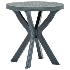 vidaXL, vidaXL Bistrotisch Grün Ø70 cm Kunststoff
