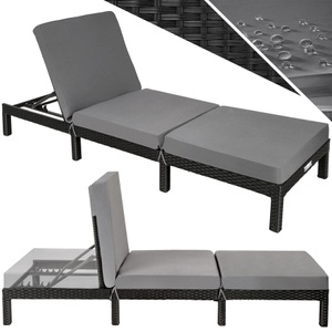 TecTake, Polyrattan Sonnenliege Sofia Polyrattan Sonnenliege Sofia, 