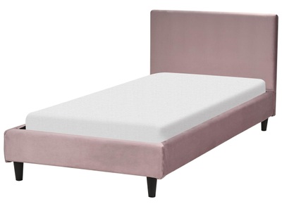 Beliani, Bett mit Lattenrost aus Samtstoff Modern FITOU Bett mit Lattenrost aus Samtstoff Modern FITOU