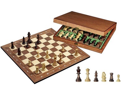 undefined, Profi Tunier Schachset KH 90mm FG 50mm, Philos Profi Tunier Schachset, Königshöhe 90 mm, Feldgrösse 50 mm