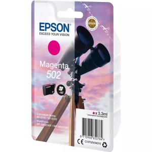 Epson, Original Tintenpatrone magenta Epson No. 502, T02V340, Epson Tintenpatrone, rot, T02V340, (160 Seiten)