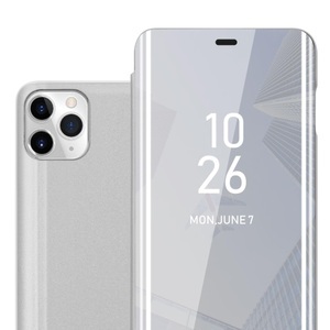 Cadorabo, Hülle für Apple iPhone 11 PRO MAX Spiegel Standfunktion 360 Grad Schutz, Cadorabo - Hülle für Apple iPhone 11 PRO MAX Spiegel Standfunktion 360 Grad Schutz, Silber