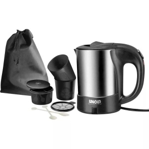 Unold, Unold 18575 - Volumen 0.5 Liter (Schwarz/Silber), Unold 230.046 Reiseblitzkocher