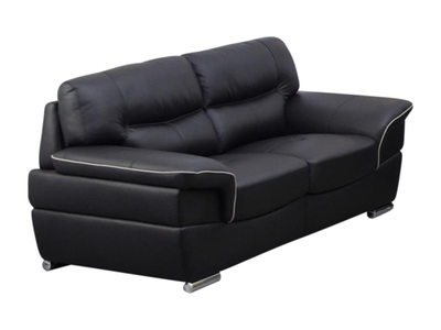 Vente-unique, Ledersofa 2Sitzer THIBAULT Ledersofa 2Sitzer THIBAULT, Vente-unique - Ledersofa 2Sitzer THIBAULT, One Size, Schwarz
