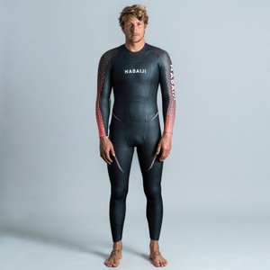 NABAIJI, Schwimmanzug Neoprenanzug Ows 4/2mm Herren Herren Schwarz XL, NABAIJI - Neoprenanzug OWS 900, für Herren, Schwarz Leicht, Größe 48