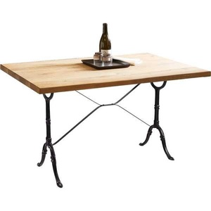 mutoni living, Tisch Wildeiche Gusseisen natur schwarz 120x65, Tisch Wildeiche Gusseisen natur 120x65