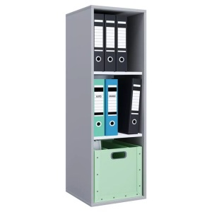 VCM, Holz Büro Stand Regal Bücher Ordner Aktenregal Ordnerregal Bücherregal Lona l 3f Holz Büro Stand Regal Bücher Ordner Aktenregal Ordnerregal Bücherregal Lona l 3f, MID.YOU Aktenschrank 35/110/37 cm , Lona I , Grau , Holzwerkstoff , 2 Fächer , 35x110x37 cm , melaminharzbeschichtet,melaminharzbeschichtet,Nachbildung,Nachbildung , 000657014068