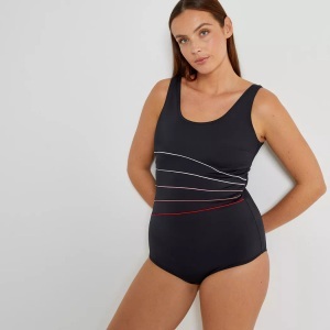 LA REDOUTE COLLECTIONS PLUS, Badeanzug mit Formeffekt, La Redoute Collections - Badeanzug, 42, Schwarz