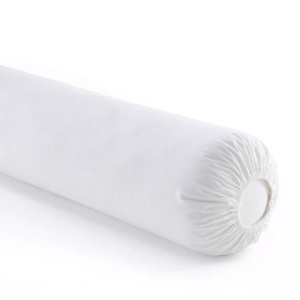 LA REDOUTE INTERIEURS, Schonbezug für Nackenrolle, undurchlässiger Jersey, La Redoute Intérieurs - Wasserdichter Nackenrollen-Schonbezug mit Milbenschutz, 90cm, Weiss