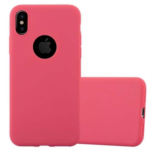Cadorabo, Hülle für Apple iPhone XS MAX TPU Silikon Candy, Cadorabo - Hülle für Apple iPhone XS MAX TPU Silikon Candy, Rot