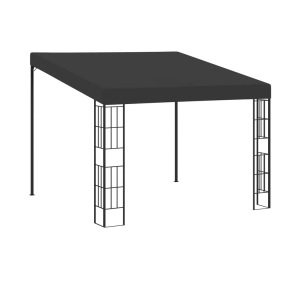 vidaXL, vidaXL Wand-Pavillon 3x3 m Anthrazit Stoff, vidaXL Wand-Pavillon 3x3 m Anthrazit Stoff