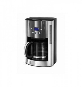 RUSSELL HOBBS, Russell Hobbs Kaffeemaschine ´Luna´ mit Glaskanne Russell Hobbs grau, Russell Hobbs Luna Moonlight Grey Dig 23241-56 Kaffeemaschine
