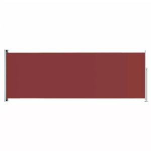 vidaXL, vidaXL Seitenmarkise Ausziehbar 220x600 cm Rot, vidaXL Seitenmarkise Ausziehbar 220x600 cm Rot