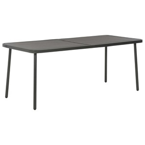 Diverse Hardware, Gartentisch Dunkelgrau 180x83x72 cm Stahl