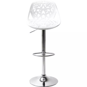 Kare Design, Barhocker Ornament White, Barhocker Ornament White