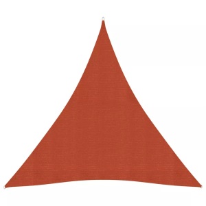 vidaXL, vidaXL Sonnensegel 160 g/m² Terrakottarot 4x4x4 m HDPE