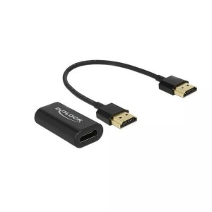 Delock, HDMI-A Buchse > VGA Buchse, Adapter, Delock Adapterkabel HDMI, VGA Metalgehäuse, Schwarz