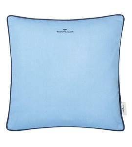 Tom Tailor, TOM TAILOR Kissenhülle »Dove Signature«, (1 St.), Tom Tailor Kissenhülle , T-Dovesignature75350-080-40-40 , Blau, Hellblau , Textil , Uni , 40 cm , hochwertige Qualität , 003021128910