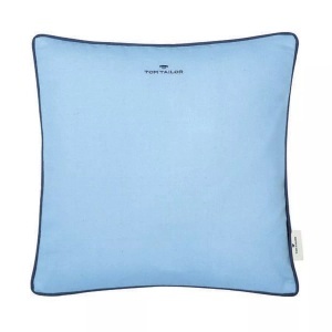 Tom Tailor, TOM TAILOR Kissenhülle »Dove Signature«, (1 St.), Tom Tailor Kissenhülle , T-Dovesignature75350-080-40-40 , Blau, Hellblau , Textil , Uni , 40 cm , hochwertige Qualität , 003021128910