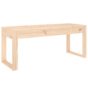 vidaXL, vidaXL Gartenbank 110x38x45 cm Massivholz Kiefer, vidaXL Gartenbank 110x38x45 cm Massivholz Kiefer