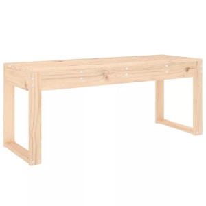 vidaXL, vidaXL Gartenbank 110x38x45 cm Massivholz Kiefer, vidaXL Gartenbank 110x38x45 cm Massivholz Kiefer