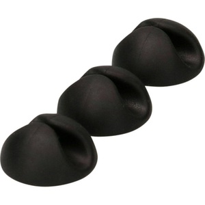 Cablehome, Cablehome Kabelhalter selbstklebend 135347 Schwarz 9 St., Single Stop-Set