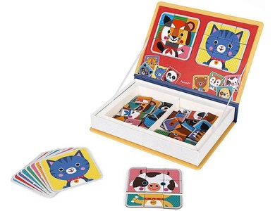 Janod, Janod - Magnetbuch Mix & Match - 3+, Janod - Magnetbuch Mix & Match, Multicolor