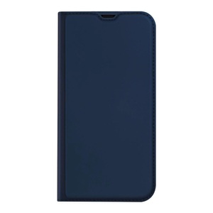 Dux Ducis, Dux Ducis - iPhone 13 Pro Max Flip Wallet Cover Leder Tasche - Dunkelblau
