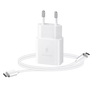 Samsung, Samsung - (100-240V) 15W Super Fast Charging Netzteil PD Schnell Ladegerät + USB C Ladekabel (EP-T1510XWEGEU) - Weiss, Samsung, USB Ladegerät, Samsung UBS-C 15W PA white mit Kabel, Produkte & Wohnen