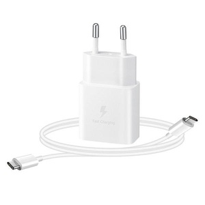 Samsung, Samsung - (100-240V) 15W Super Fast Charging Netzteil PD Schnell Ladegerät + USB C Ladekabel (EP-T1510XWEGEU) - Weiss, Samsung, USB Ladegerät, Samsung UBS-C 15W PA white mit Kabel, Produkte & Wohnen